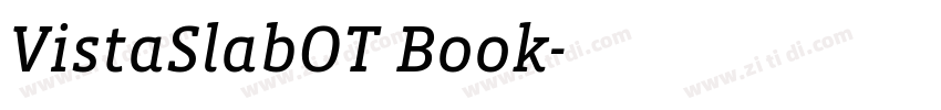 VistaSlabOT Book字体转换